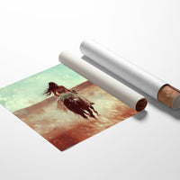 Spirit Rider Through Painted Canyons