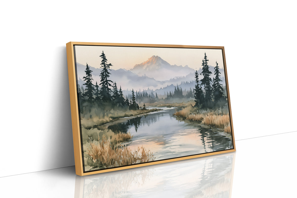 River's Path to Distant Peaks