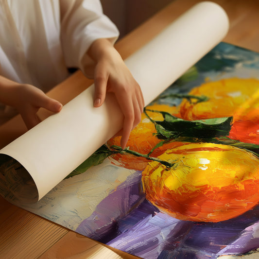 Three Oranges on a Lavender Day