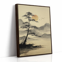 Solitary Pine Greets Rising Sun