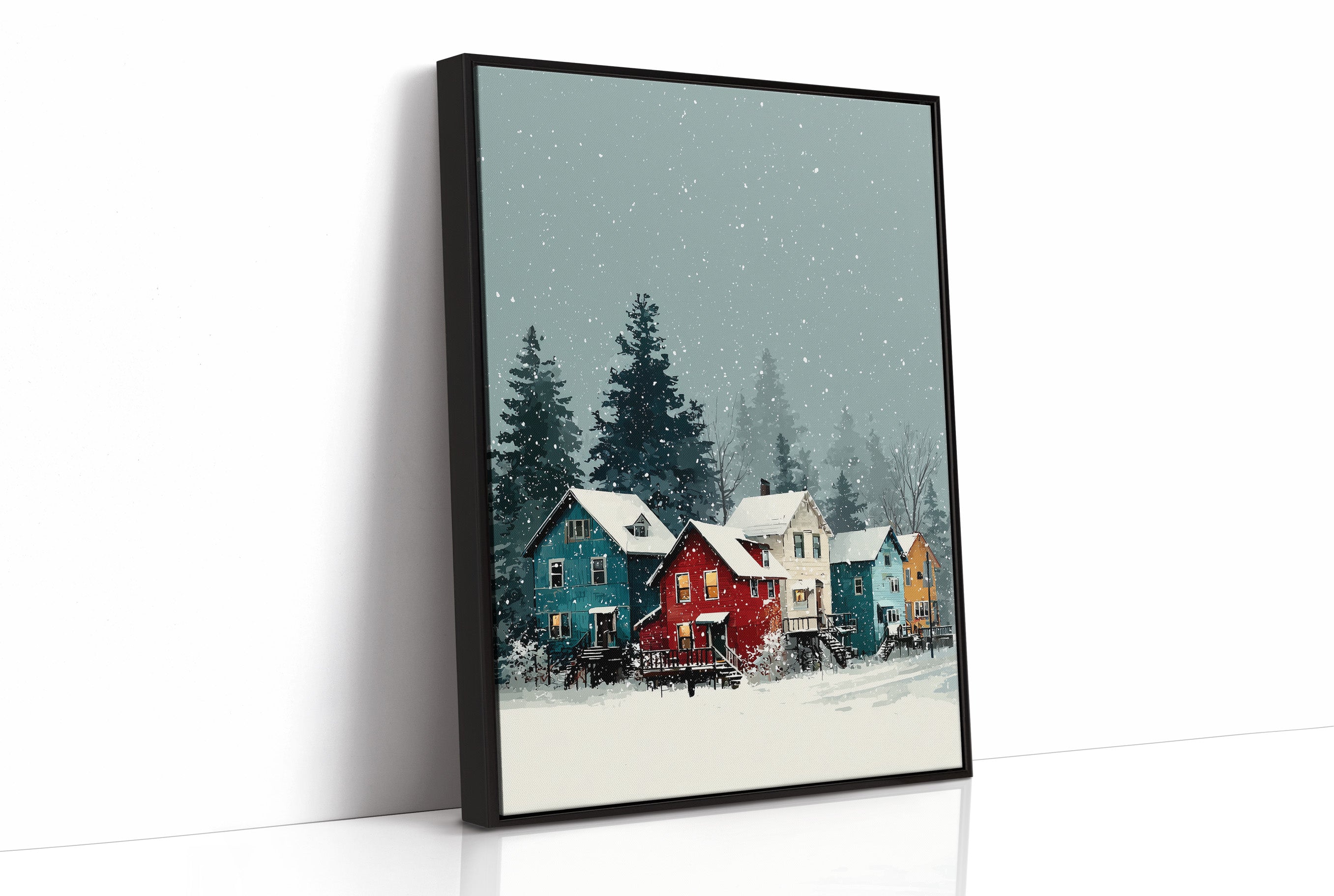 Snow Falls on Main Street