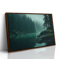 Emerald Waters Between Silent Pines