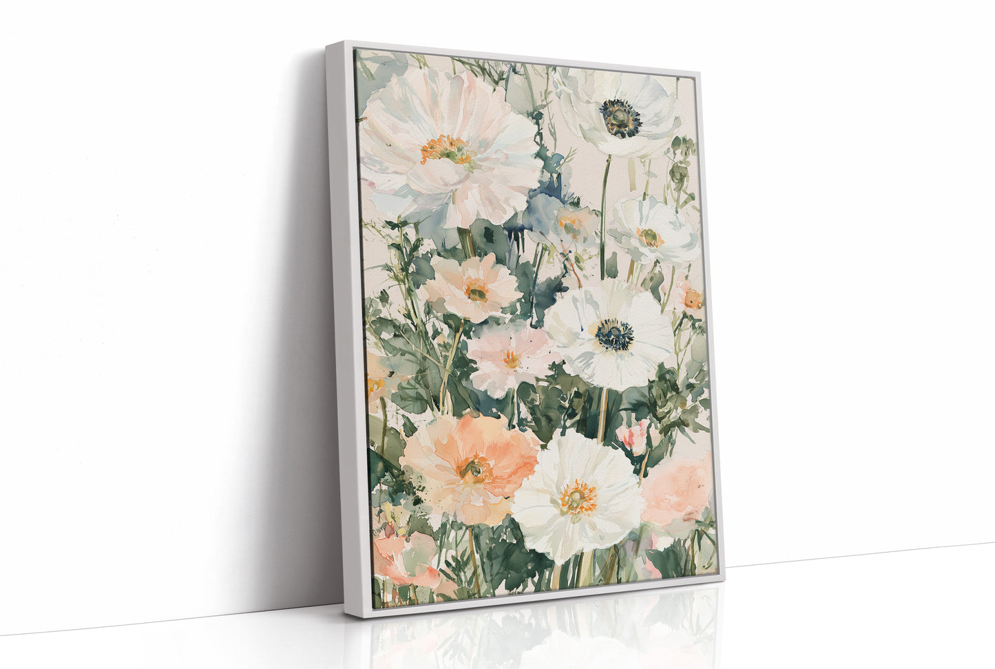 Anemones in Watercolor Bloom