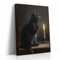 Feline Vigil By Candlelight