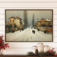 Winter Streets Remember Old Europe