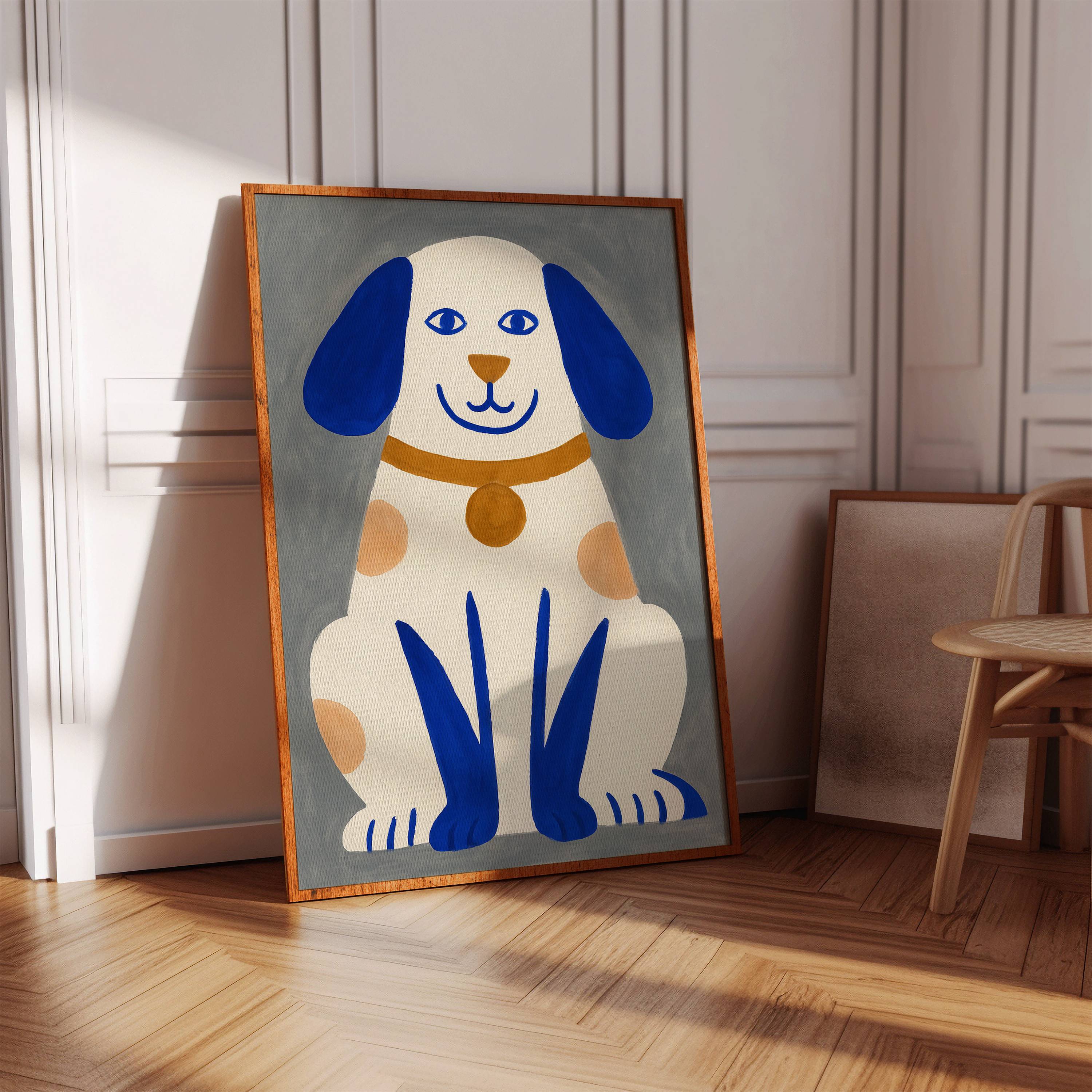 Blue Paws Paint A Happy Tale