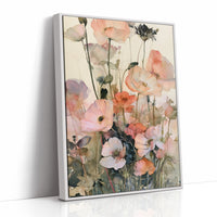 Poppies in Coral Wash