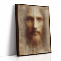 Faded Canvas On Rustic Wood