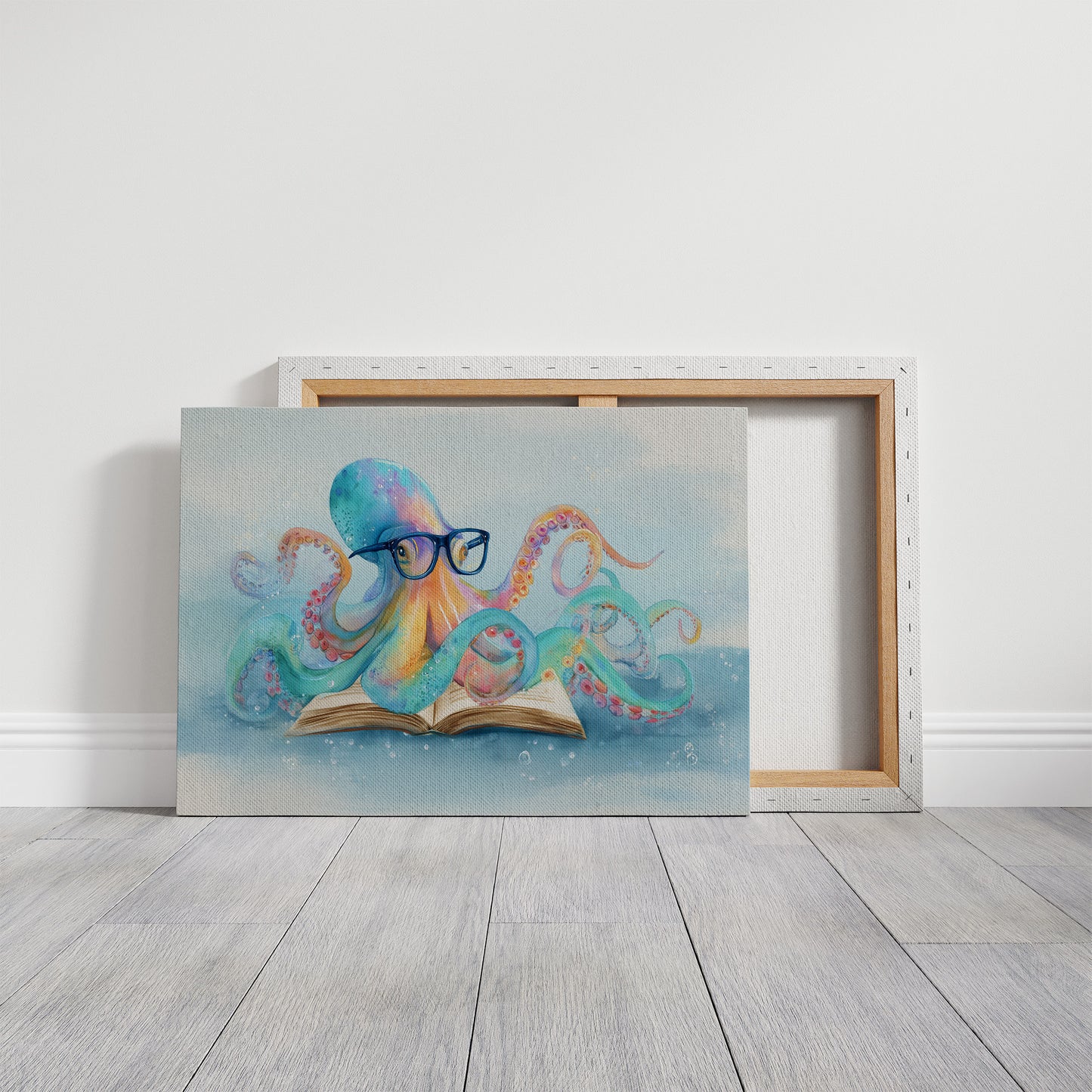 Curious Octopus Reads Ancient Tomes