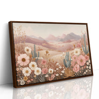 Desert Blooms Dance Among Mountains