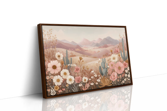 Desert Blooms Dance Among Mountains