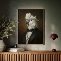 Dapper Cockatoo in Formal Attire