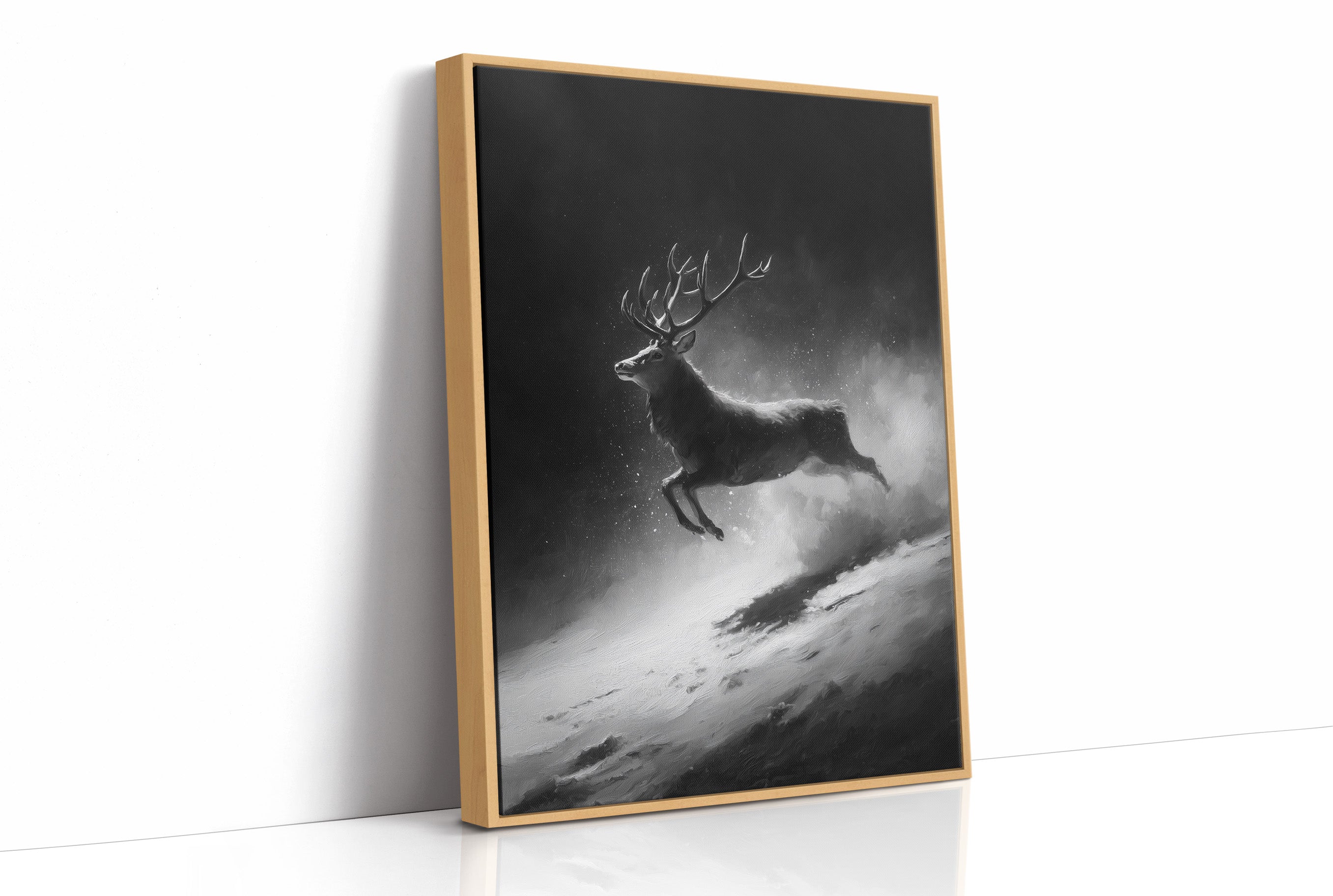 Silver Hooves in Falling Snow