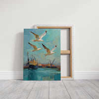 Harbor Freedom Above Industrial Waters