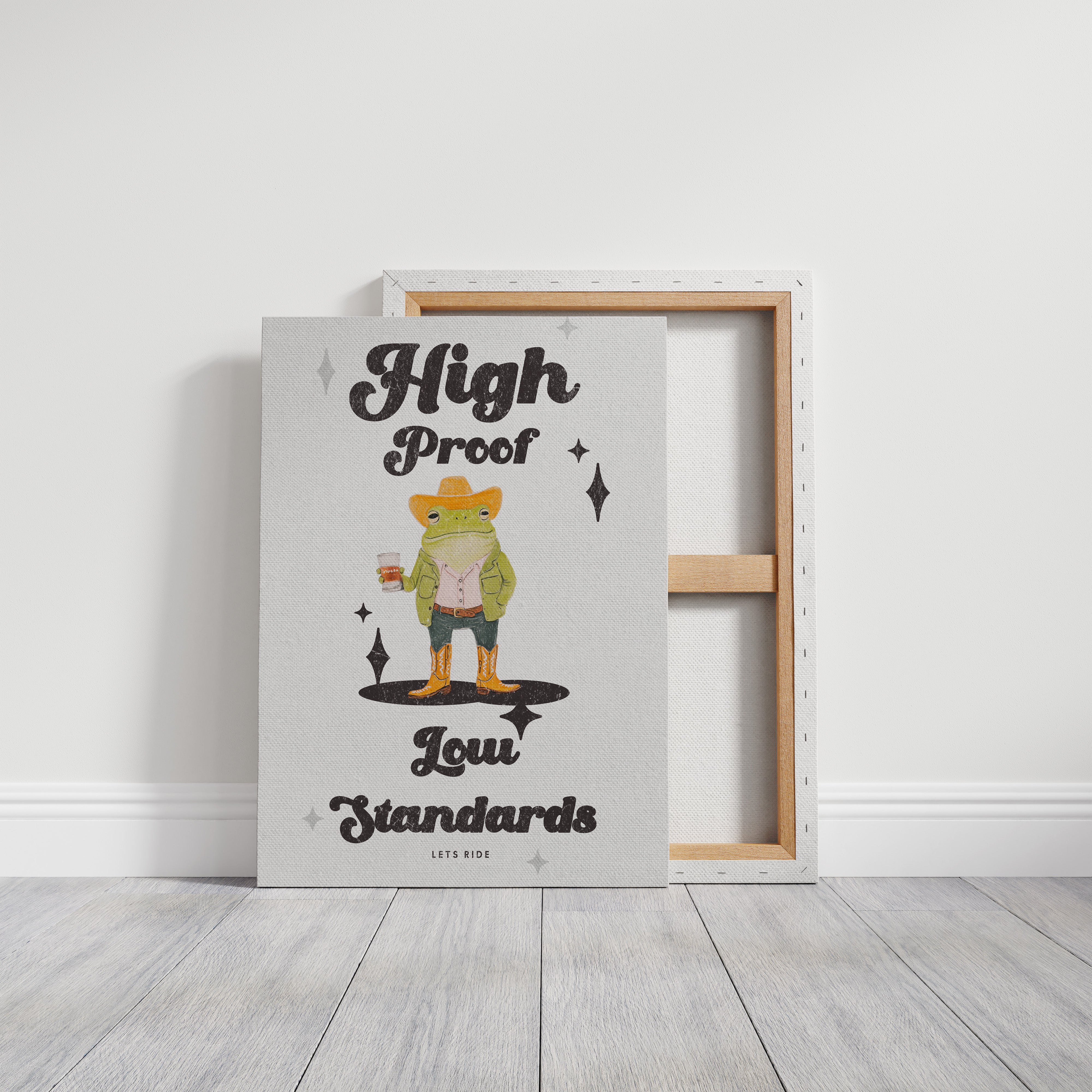 High Proof Low Standards Frog Cowboy