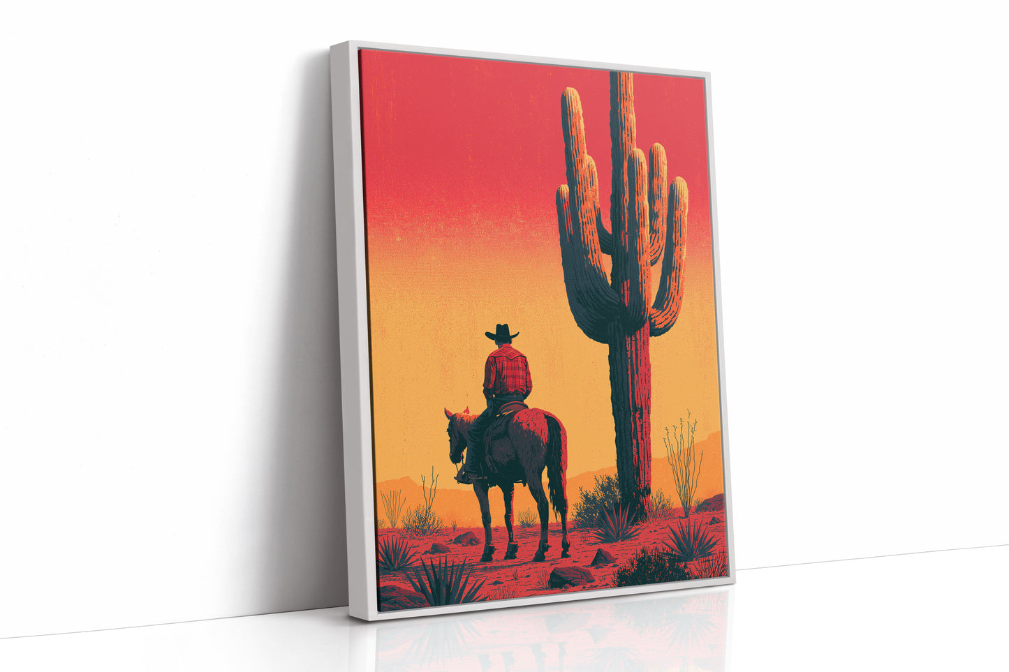 Cowboy's Watch: Desert Sunset Standoff