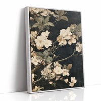 Midnight Blossoms: Ivory & Shadow