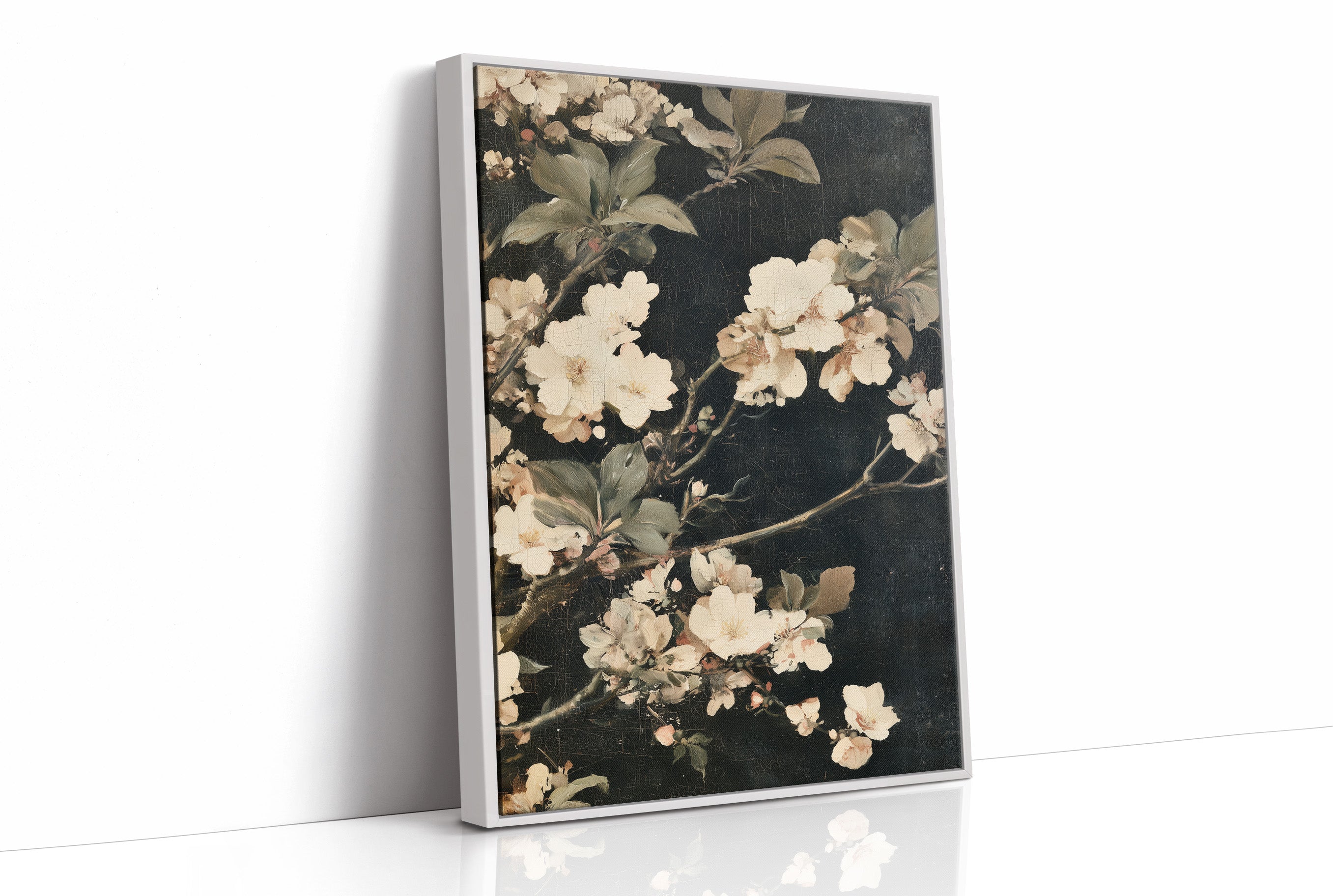 Midnight Blossoms: Ivory & Shadow