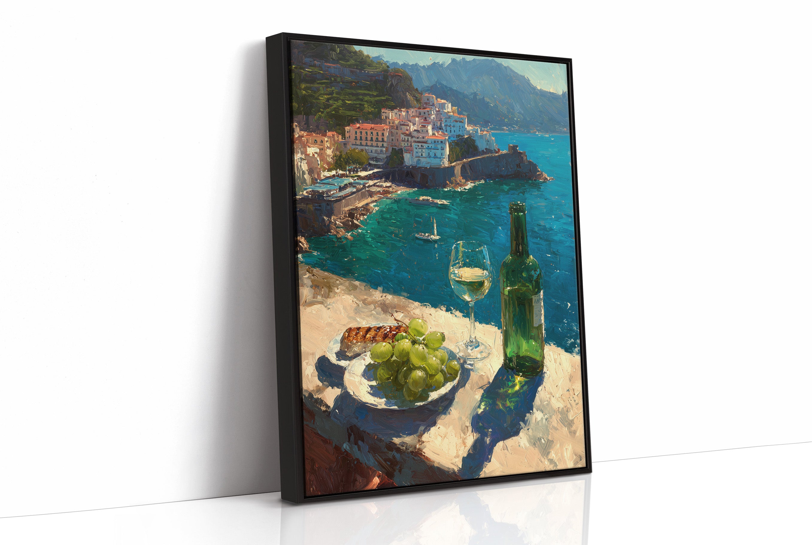 White Wine on the Amalfi Cliffs