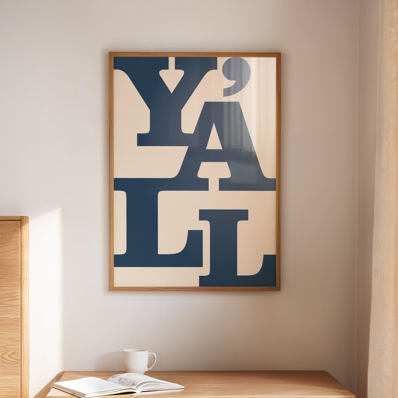 Y'all Typography Print – Southern Western Wall Art