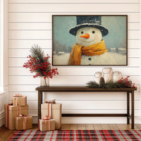 Frosty Wears His Golden Scarf