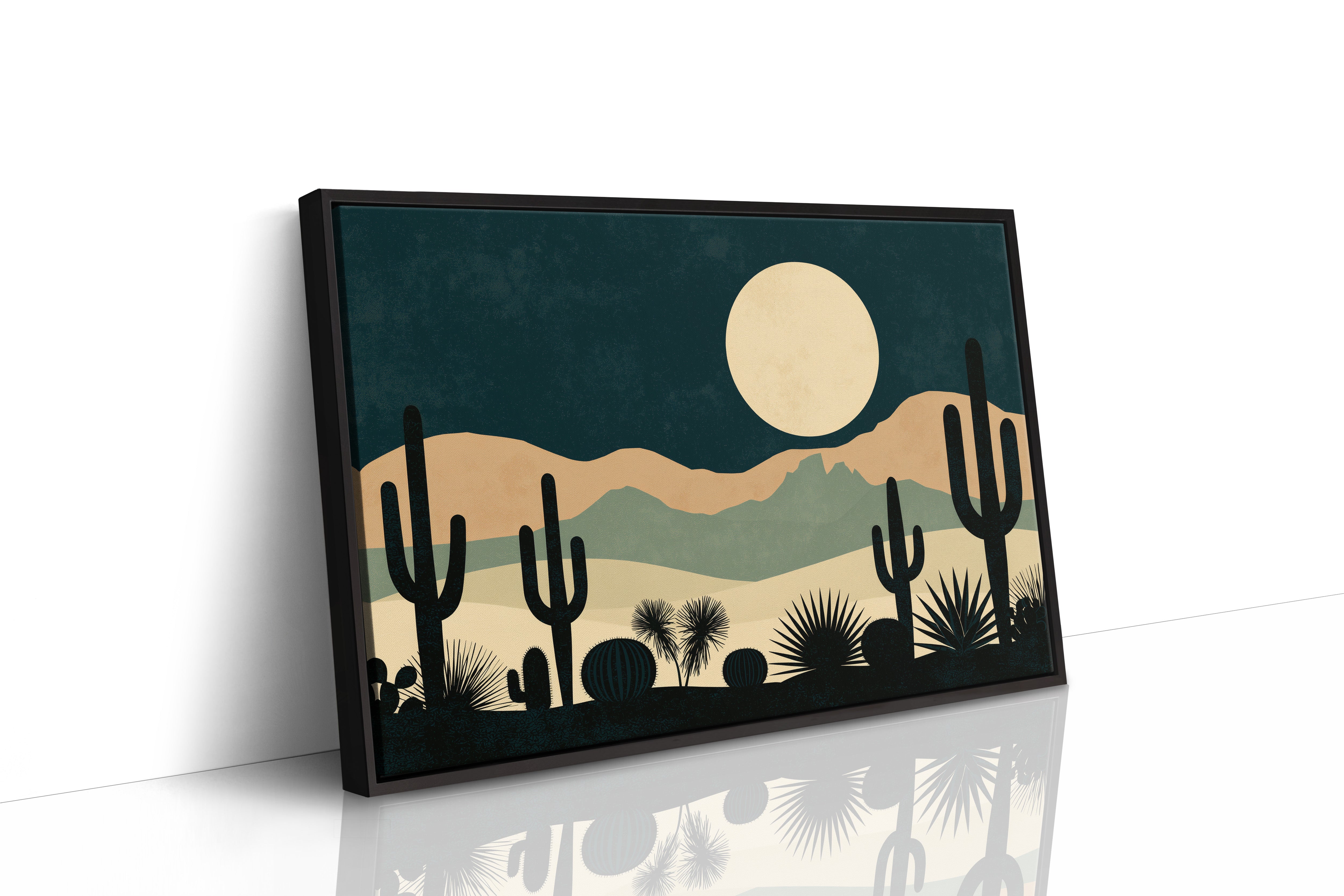 Cactus Garden Beneath the Moon