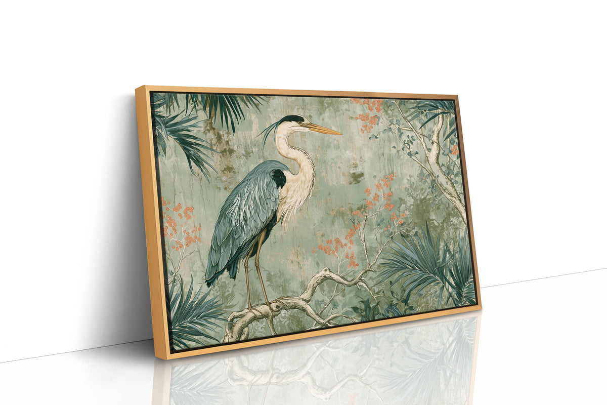 Heron Among Coral Berries