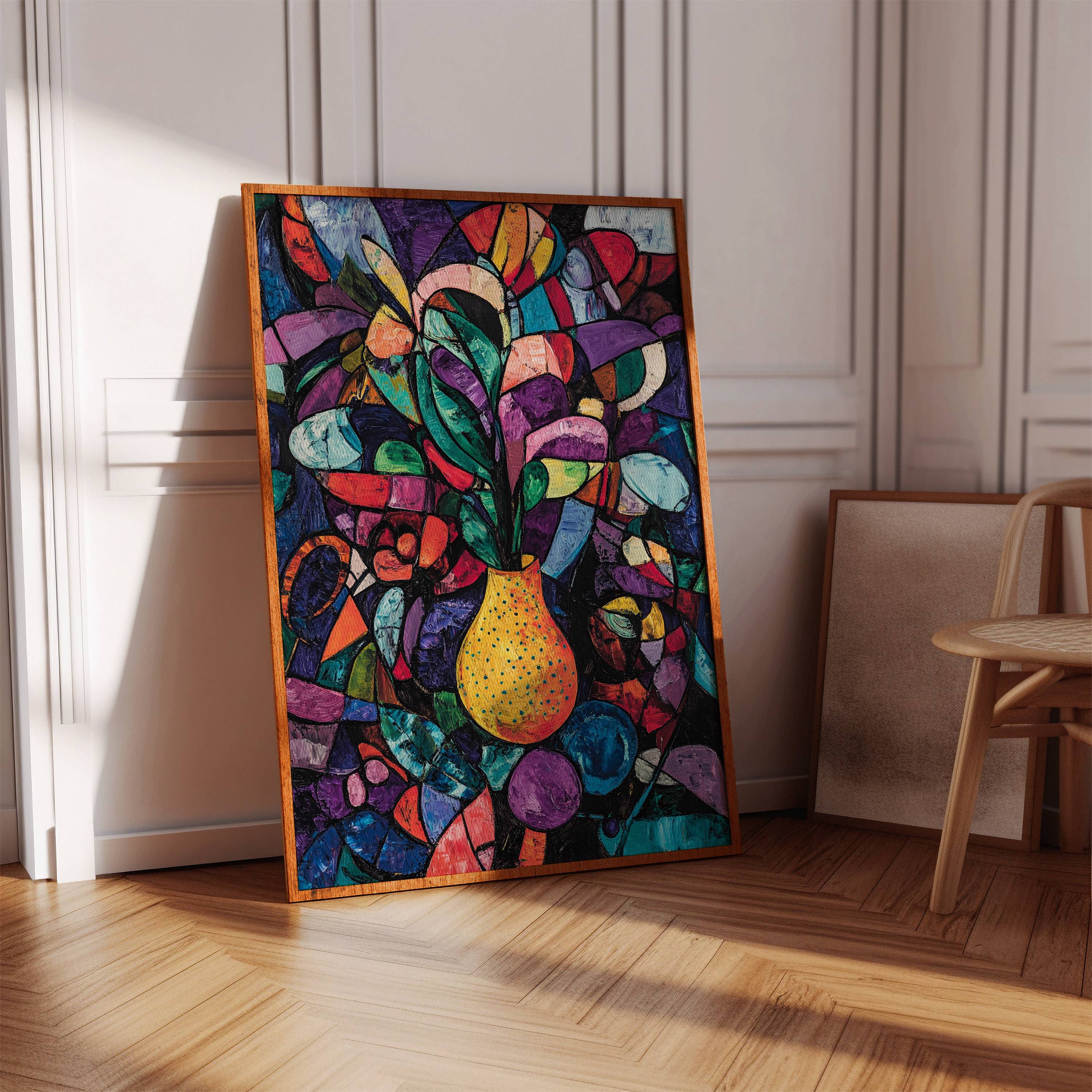 Midnight Garden Blooms In Glass