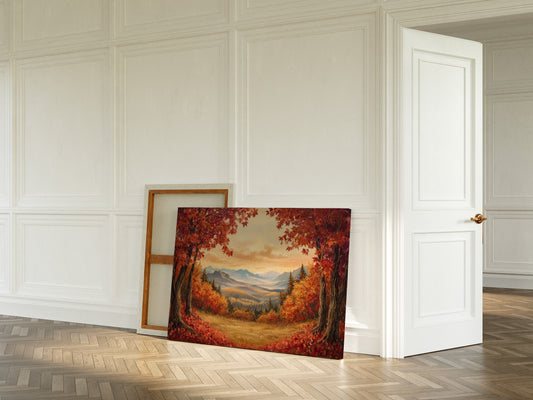 Autumn Maples Frame Mountain Gold