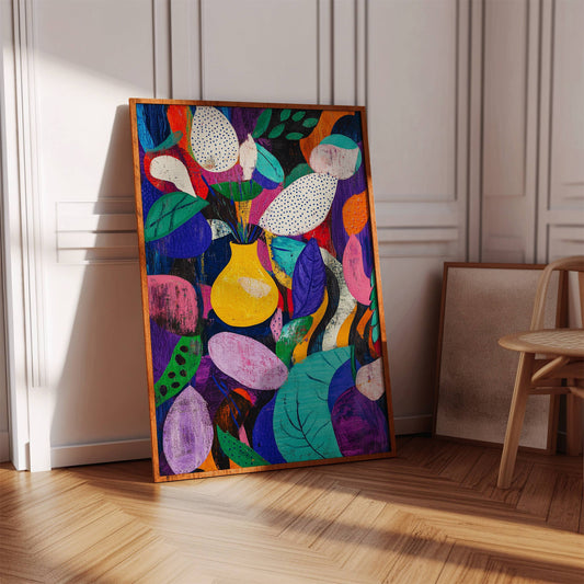 Yellow Vase Dances With Color