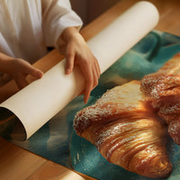 Croissants and Blue Linen