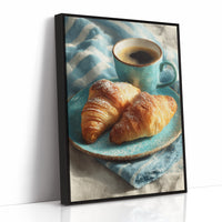 Croissants and Blue Linen