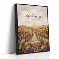 Abide in Me: Vineyard Scripture Print