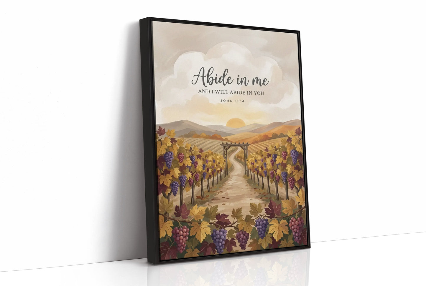Abide in Me: Vineyard Scripture Print