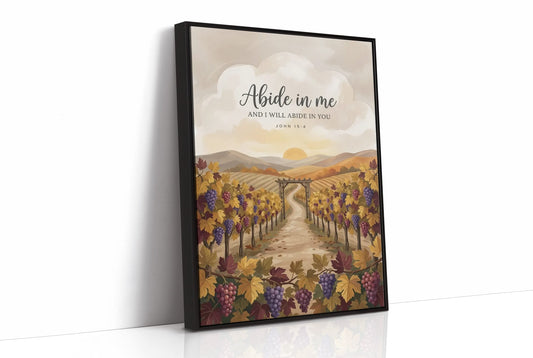 Abide in Me: Vineyard Scripture Print