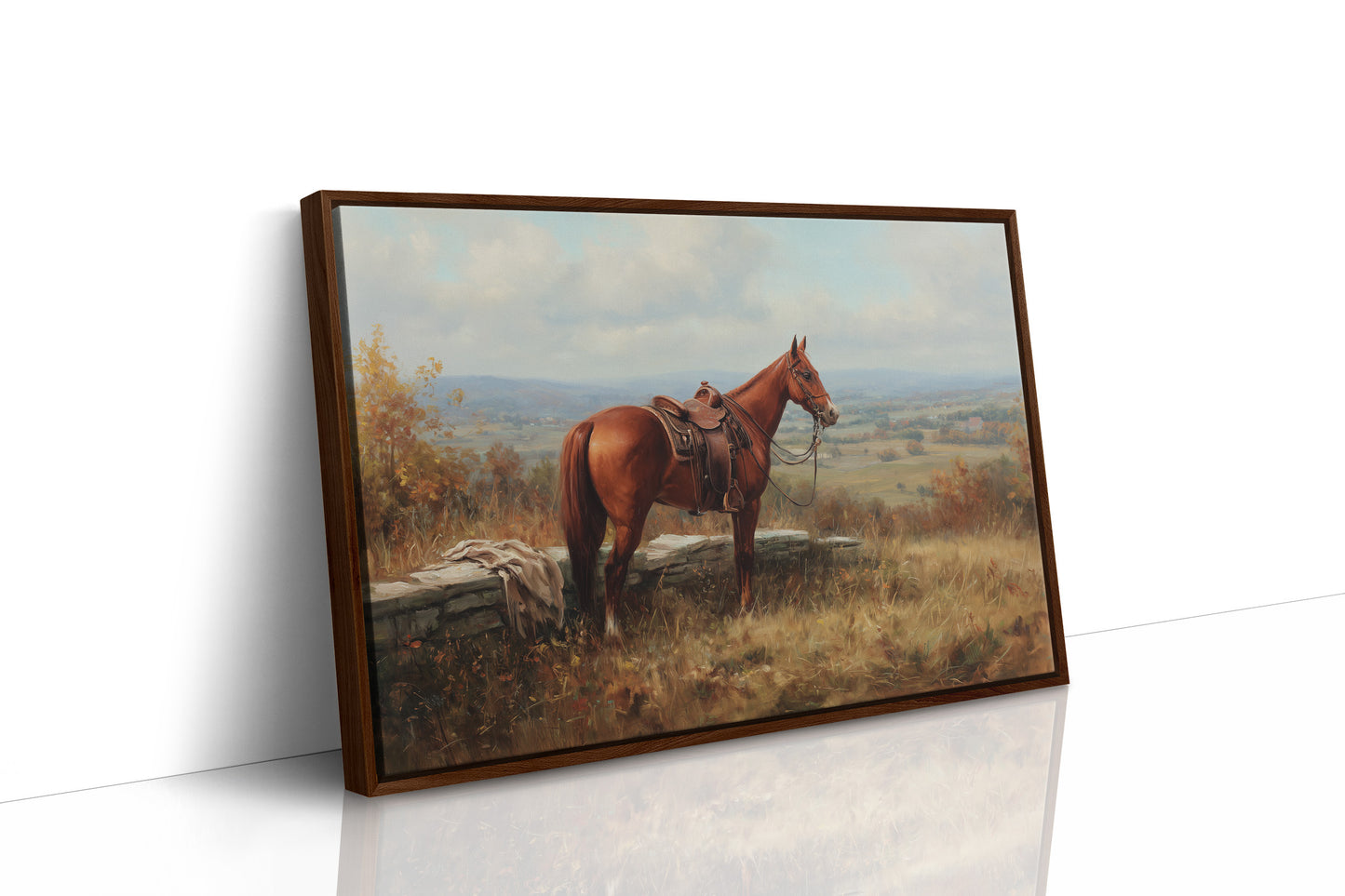 Chestnut Companion Awaits The Rider