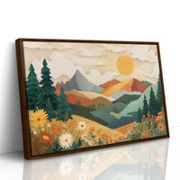 Daisies Catch Mountain Morning Light