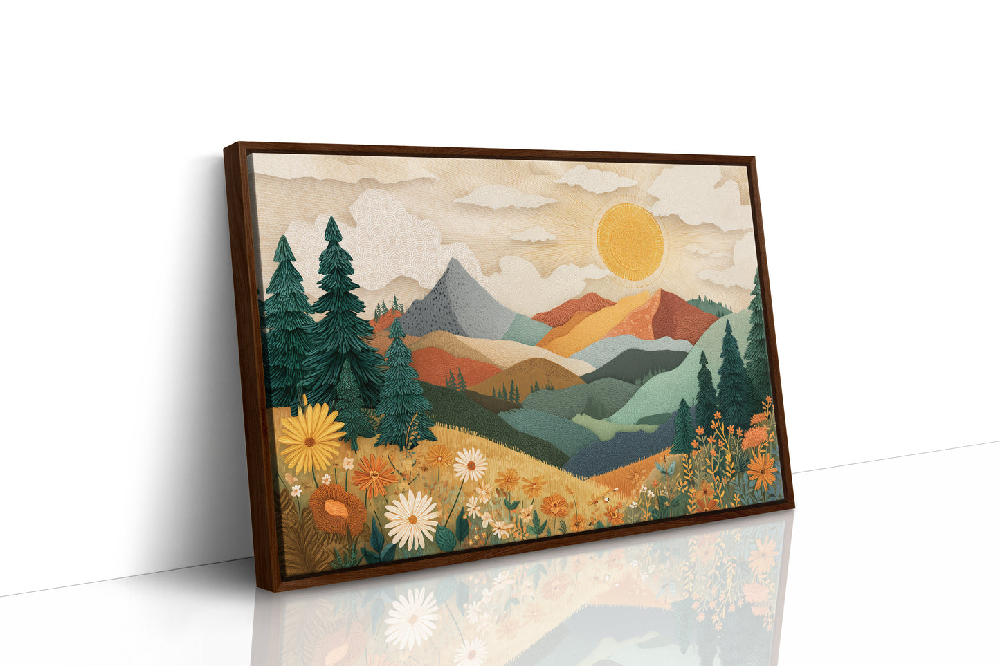 Daisies Catch Mountain Morning Light