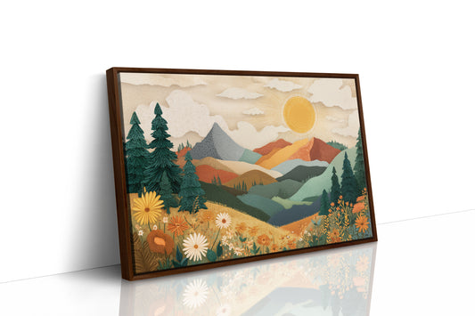 Daisies Catch Mountain Morning Light