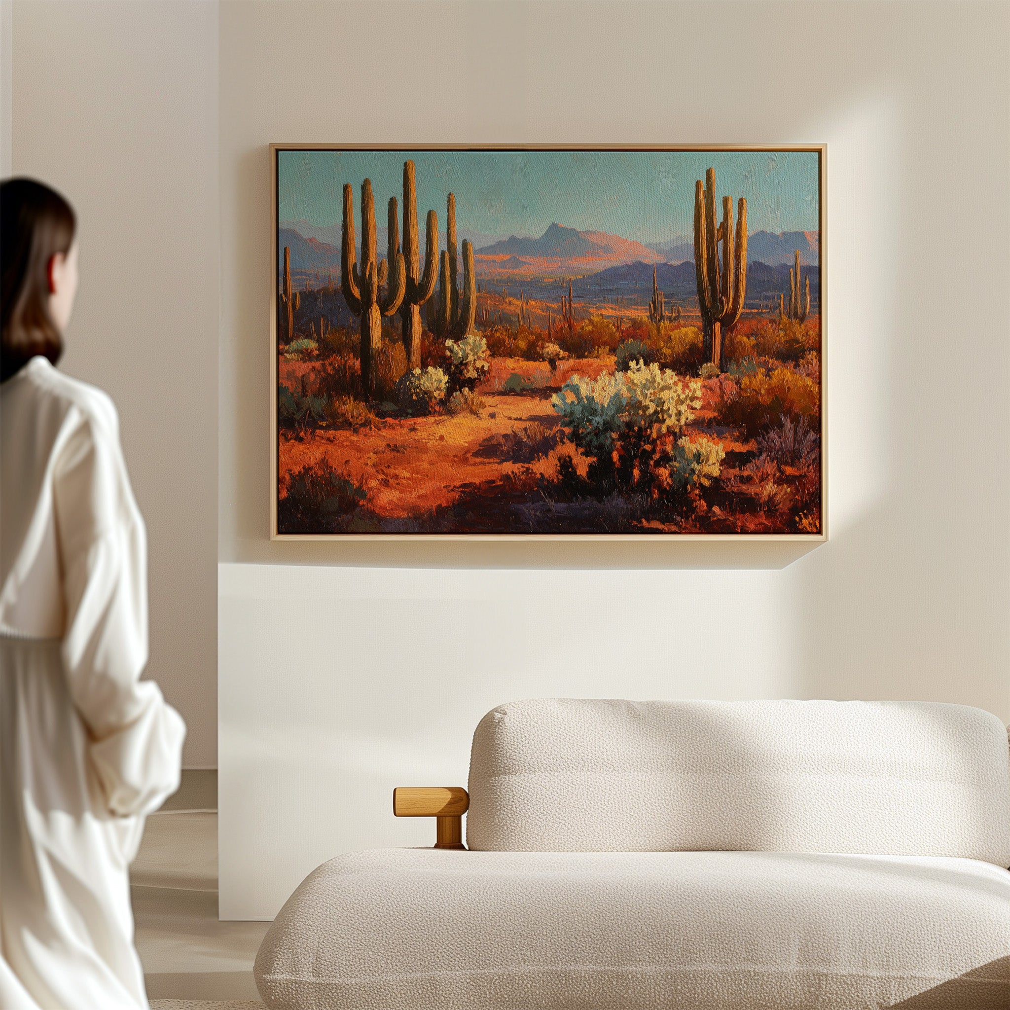 Copper Light Bathes Desert Giants