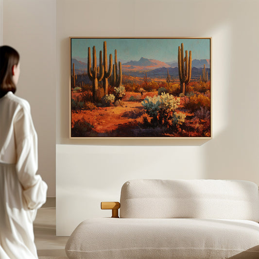 Copper Light Bathes Desert Giants