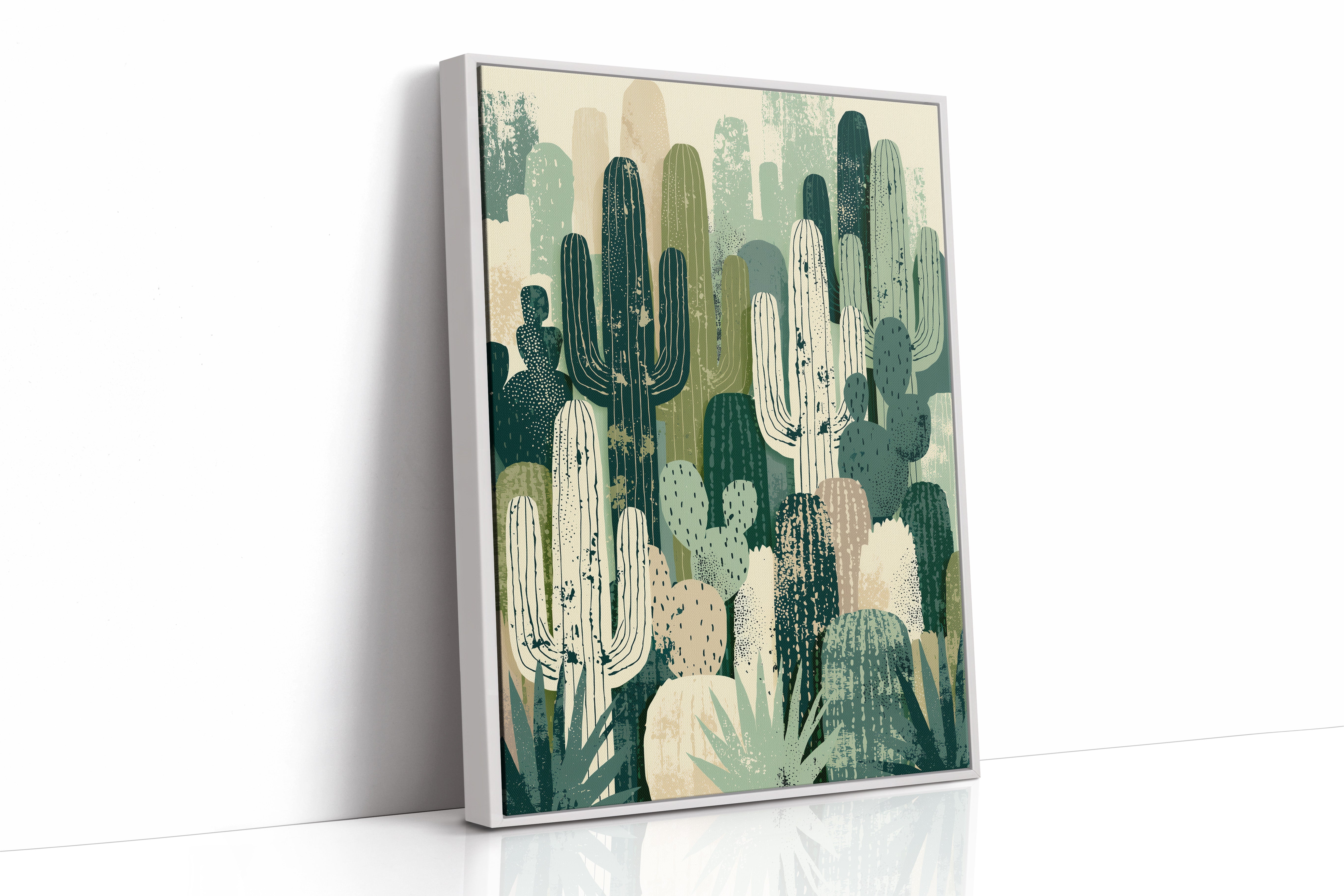 Cactus Grove: Layered Desert Silhouettes