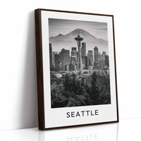 Space Needle, Mountain Backdrop