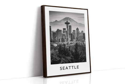 Space Needle, Mountain Backdrop