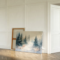 Snow Softens The Forest Path