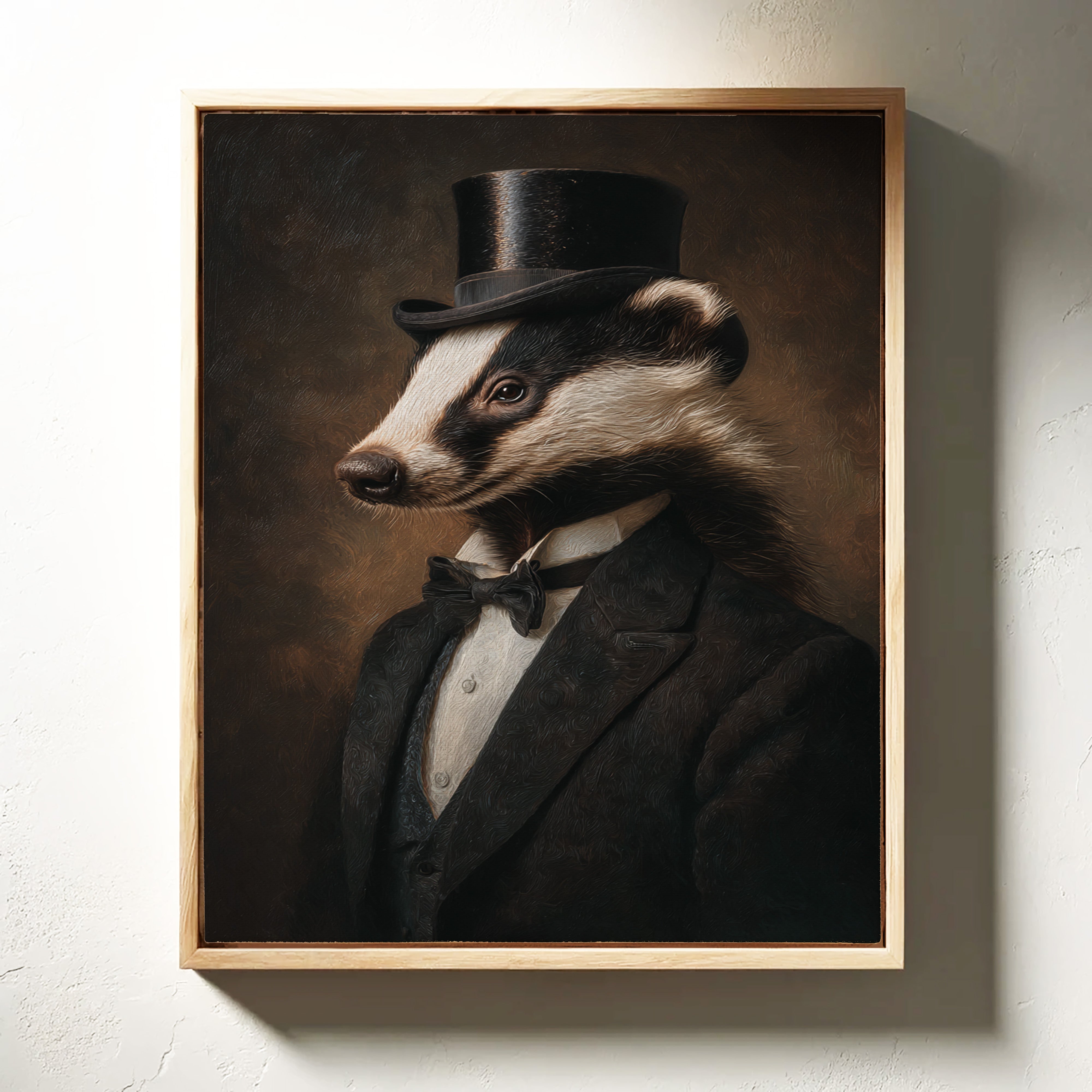 Dapper Badger in Formal Attire