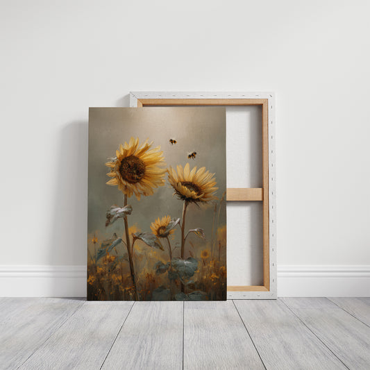 Honey Seekers Among Golden Blooms