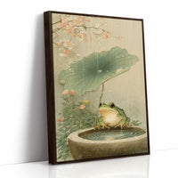 Lotus Rain Brings Frog's Delight