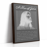 A Man of God: Charcoal Line Portrait
