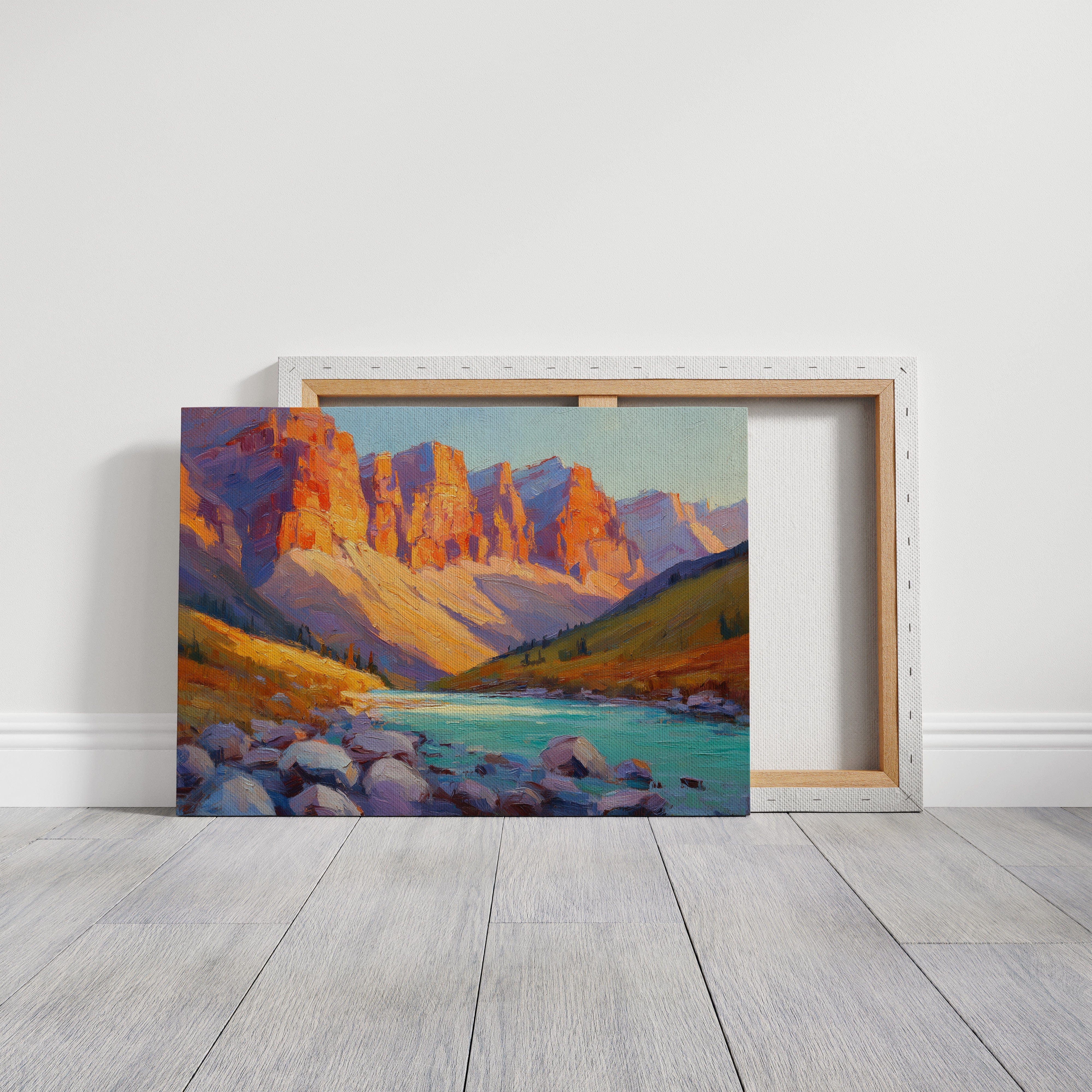 Turquoise Waters Kiss Mountain Fire